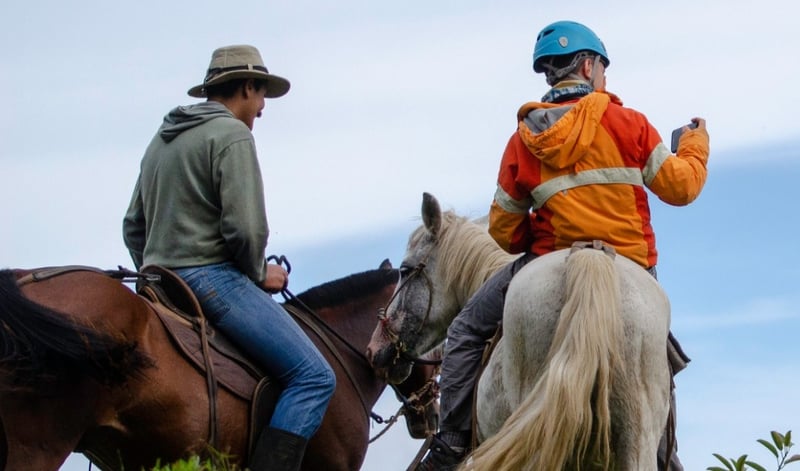 Horseback riding at Monteverde, coordinated by Ocotea Tours