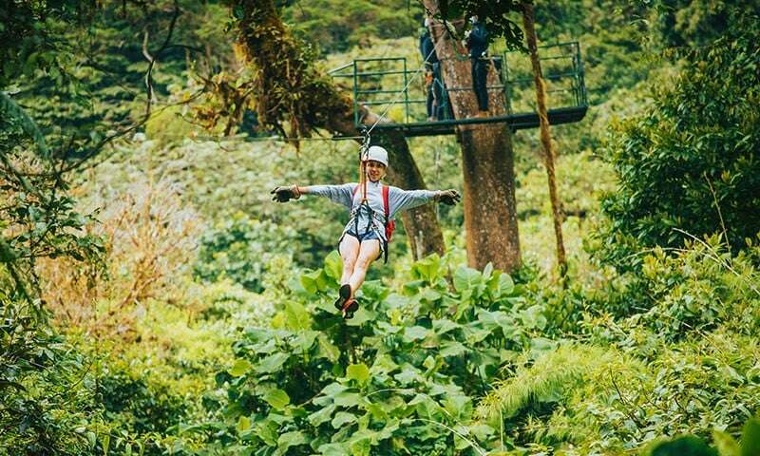 Ziplining through the cloud forests in Monteverde